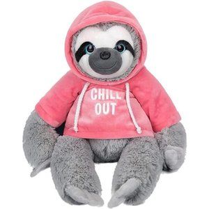 12 Inches Three-Toed Removable Pink T-Shirt Hanging Plush Sloth Toys